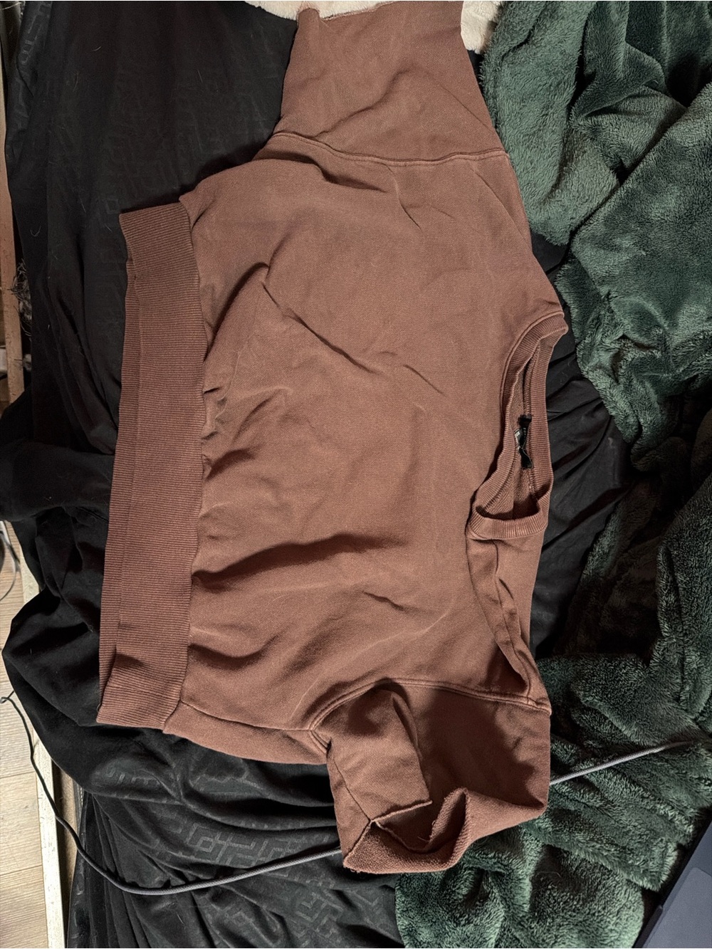 Women's Cropped Brown Top